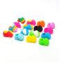 Symons 100Pcs Food Grade Non-Stick Silicone Wax Dab Containers Multi Use Storage Jars with Non Stick Wax Oil Random Color(2ML)