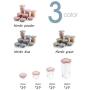 Storage Tank PP Plastic Transparent Sealed cans Food Storage Storage Tank (Color : C)