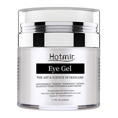 Hotmir Eye Gel for Dark Circles and Puffiness, | Wrinkless and Fine Lines, | Anti-aging Bags, - Under Eye Cream Treatment - 1.7 fl oz