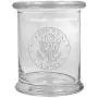12 oz Clear Glass storage Herb Stash Jar and Lid with US Army Logo