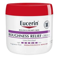 Eucerin Roughness Relief Cream - Smooth Rough and Bumpy Skin - 16 oz. Jar