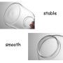 WANGLX ST Glass Bottle Food Storage Jar Heat-Resistant Borosilicate Sealed Cans Dried Fruit Sealed Bottle Wooden Lid Storage Tank, Good Sealing, Transparent