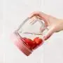 Kitchen Glass Jar Storage Tank Storage Tank Tea Cans Glass Sealed Tanks Grain Food Jars,Blue