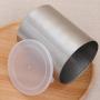 UPKOCH Stainless Steel Kitchen Canister Food Storage Container with Plastic Lid for Sugar Candy Tea Coffee Bean Dried Food (10X12.5CM)