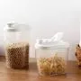 Klare Kunststoff Lebensmittel-Aufbewahrungsbox mit Deckeln, Trockenriegel, Küchenbehälter für Reis und mehr – 1 Stück