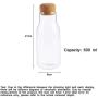 PPLK Cork Glass Storage Tank Kitchen Transparent Dried Fruit Miscellaneous Grains Jar Tea Storage Bottle Food Sealed Cans