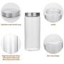 Glass Kitchen Storage Canister Jars Set with Stainless Steel Lids For The Kitchen-27/44/57/71 OZ.(4-pack Assorted)