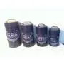 Food Safe Chalk Art Canister Set of 4 Flour Sugar Coffee Tea Food Safe Chalk Art Canister Set of 4 Flour Sugar Coffee Tea