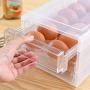 24 Fächer Anti-Kollisions Stapelbare Schubladen-Art Eierbehälter Eierablage Küchenregal Kühlschrank Aufbewahrungsbox Küchenaufbewahrung Home Box