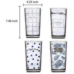 Jitnetiy 12 PCS Clear Airtight Seal Food Zipper Bags Reusable Food Storage Bags for Travel Camping