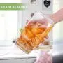 BESTONZON Airtight Glass Canister Set,2pcs Food Storage Jar Storage Container with Seal Clamp for Dry Food Kitchen Canning Cereal,Pasta,Sugar,Beans,Spice(1.5L) BESTONZON Airtight Glass Canister Set,2pcs Food Storage Jar Storage Container with Seal Clamp for Dry Food Kitchen Canning Cereal,Pasta,Sugar,Beans,Spice(1.5L)