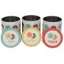dotcomgiftshop Mid Century Poppy Design Set Of Tea Coffee Sugar Tins by dotcomgiftshop