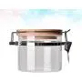 UPKOCH Glasbehälter Rund Klare Mason Gläser mit Schraubdeckeln zur Aufbewahrung von Kaffee, Zucker, Mehl, Kräutern, Snacks, Süßigkeiten und Honig (450ml)