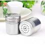 Stainless Steel Spice Shaker Jar Sugar Salt Pepper Herbs Toothpick Storage Bottle Bbq Spice Storage Bottle Kitchen Tool,A
