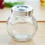 4 Ser of Glass Food Jar with Lid all Wide Mouth Mason Jars For Storage,Canning Jars For Caviar,Herb,Jelly,Jams,Honey