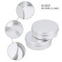 PH PandaHall 24Pack 80ml 2.7oz Silver Round Tin Containers Aluminum Metal Cosmetic Case Jar Storage Travel Can For Lip Balm Nail Art Tea Powder Cream Candles