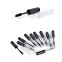 5PCS 10ML Empty Refill Plastic Clear Mascara Eyelash Tube Cosmetic Makeup Vial Storage Holder Container Travel Sample Packing Jar with Inner Plug and Brush for Mascara Eyelash Growth Oil(Black Cap)