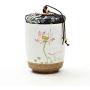 Small Size Storage Bottles And Jars Ceramic Tea Canister Caddy Handpainted Teacup Ceramic Tea Accessories,Tea Caddies,Style D
