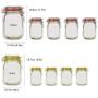 Aland 10/12Pcs Jar Shape Zipper Bag Reusable Snack Saver Food Sandwich Storage Pouch Food preservation Storage Bag Cookie Snack Childrens Food Supplement Zipper 10pcs