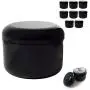 8 BLACK 1.7 oz Plastic Cosmetic Double Wall Cream Empty Dome Jars Containers Cap 8 BLACK 1.7 oz Plastic Cosmetic Double Wall Cream Empty Dome Jars Containers Cap