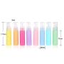 10PCS 30ml/1 Ounce Empty Refillable Plastic Pump Press Bottle Cosmetics Jar Pot Case Holder With White Pump Head For Cleanser Makeup Essential Oil Lotion Liquid Bottles (Assorted color)