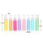 10 Pièces Flacons Plastiques Remplissables de 30ml/1 Oz avec Bouchon Pompe Blanc pour Cosmétiques, Pot, Doseur, Récipient, Idéal pour Nettoyants, Maquillage, Huile Essentielle, Lotion, Liquides (Couleurs Assorties)