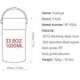 Bouteille à vide isotherme étanche avec deux parois en acier inoxydable bpa-free, 1000ml, noire. Bouteille à vide isotherme étanche avec deux parois en acier inoxydable bpa-free, 1000ml, noire.