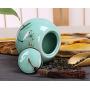 Cool Lemon Chinese Lotus Orchid Ceramic Tea Canister/Tea Tins Containers/Tea Pot/Tea Candy Storage/Seal Jar Business Wedding Gifts