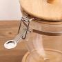 Kitchen Food Storage Jar Airtight Food Storage storage jar, Coffee Bean Sealed Can Plastic Food Transparent Jar (Size : 950ml)