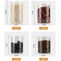 UPKOCH Cereal Dry Food Storage Container Transparent Leakproof Plastic Storage Bottle for Cookies Scented Tea 10pcs 500ml