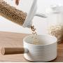 Plastic Cereal Dispenser Storage Box Kitchen Food Grain Rice Container Nice Storage Jars Portable Home Tool 1500ml /1000ml (Size : 1L)