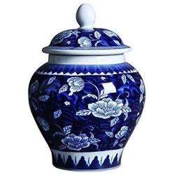 Funeral Urn Cremation Urns For A Small Amount Of Human Ashes Portable Storage Tank Blue And White Porcelain Material
