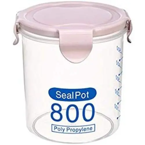 Ensemble de 2 Récipients de Conservation Alimentaire Koala Superstore, Pots à Fermeture Plastiques, 800ml, ROSE Ensemble de 2 Récipients de Conservation Alimentaire Koala Superstore, Pots à Fermeture Plastiques, 800ml, ROSE