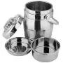 Thermos Food Jar Drum Shape Thermos Stainless Food Flask Vacuum Insulated Food Containers Portable Bag (Size : 1600ML)