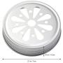 BESTONZON 12pcs Tin Cans Screw Top Round Metal Lids Cover Mason Canning Jar lids Leakproof Storage Lids Cap (Silver)
