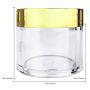 Beauticom 12 Pieces 30G/30ML(1 Oz) Round Clear Jars with Metallic GOLD Flat Top Lids for Herbs, Spices, Loose Leaf Teas, Coffee & Other Foods- BPA Free