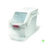 Rubbermaid Commercial Shelf Ingredient Bin with Scoop, 100-Cup Capacity, White, FG9G5700WHT