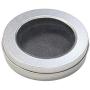 VANKOA Metal Round Empty Tins - Silver Mini Portable Box Containers Small Storage Kit and Home Organizer