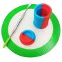 SZBS A Set Silicone Container Round Mat 11ml drum-shape Container Wax Oil Container Concentrate Storage Container Wax Silicone Jar With a Metal Rod (Green, 1)