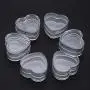 Healthcom 100Pcs 4ml Empty Plastic Cosmetic New Clear Refillable Plastic Heart Shape Pot Jars Bottles Make up Cosmetic Containers with Lids for Face Cream Lotion Eye Shadow Lip Balm Healthcom 100Pcs 4ml Empty Plastic Cosmetic New Clear Refillable Plastic Heart Shape Pot Jars Bottles Make up Cosmetic Containers with Lids for Face Cream Lotion Eye Shadow Lip Balm