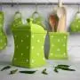 City to Cottage Handmade Lime Green and White Polka Dot Large Ceramic 31.5oz/900ml Kitchen Storage Jar with Lid | Pottery Canister, Cookie Jar, Housewarming Gift City to Cottage Handmade Lime Green and White Polka Dot Large Ceramic 31.5oz/900ml Kitchen Storage Jar with Lid | Pottery Canister, Cookie Jar, Housewarming Gift