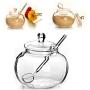 Household Transparent 250ml Glass Jar Candy Spice Organizer Compatible For Chicken Cooking Sugar Bowl Clear Candy Cylinder Jar Transparents