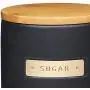 masterclass KitchenCraft Airtight Stoneware and Brass-Effect Sugar Canister, 1 Litre masterclass KitchenCraft Airtight Stoneware and Brass-Effect Sugar Canister, 1 Litre