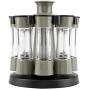 Fdit 8pcs/ Set Spice Bottle Jar Cruet Salt Pepper Storage Organizer Kitchen Tool