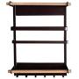 Magnetic Fridge Organizer Kitchen Rack with Paper Towel Holder Rustproof Spice Jars Rack Heavy-duty Refrigerator Storage Shelf