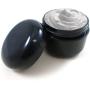 8 BLACK 1.7 oz Plastic Cosmetic Double Wall Cream Empty Dome Jars Containers Cap