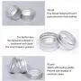 PH PandaHall 20 Pack 10ml Aluminium Tin Empty Slip Slide Round Tin Containers with Flat Top Lids for Lip Balm Makeup Face Cream Eye Shadow Jar Pot Bottle (10ml/0.34oz) PH PandaHall 20 Pack 10ml Aluminium Tin Empty Slip Slide Round Tin Containers with Flat Top Lids for Lip Balm Makeup Face Cream Eye Shadow Jar Pot Bottle (10ml/0.34oz)