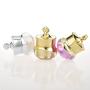3PCS 5ml/5g Crown Crystal Acrylic Empty Refillable Bottle Cosmetic Container Portable Jars Holder Pot Storage Sample Packing with Liners Screw Cap for Cream Lotion Lip Balm Ointments