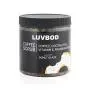 LUVBOD Luxus Kaffepebbel – Donutglasur – mit Scoop – 12oz – Bester Arabica Kaffepebbel zur Exfoliation für Cellulite, Akne, Stretchmarks, Ekzeme. Kokosöl, Vitamin E, Frankincense