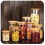 Bouteilles de Conservation Alimentaire, Pots en Verre Scellés avec Couvercle, Grande Capacité, Tampion pour Céréales, Bonbons, Thé, Boîtes, 8.5X10cm – 2 Pièces Bouteilles de Conservation Alimentaire, Pots en Verre Scellés avec Couvercle, Grande Capacité, Tampion pour Céréales, Bonbons, Thé, Boîtes, 8.5X10cm – 2 Pièces